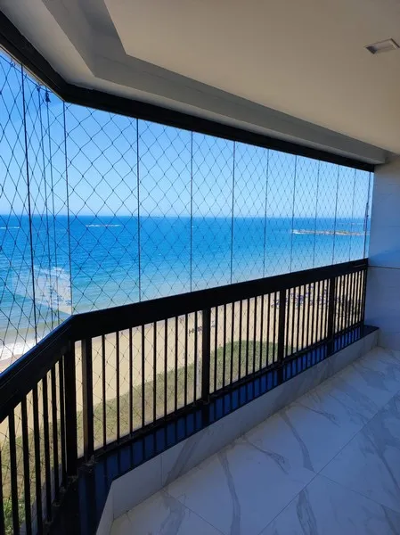 Instalação de rede de proteção