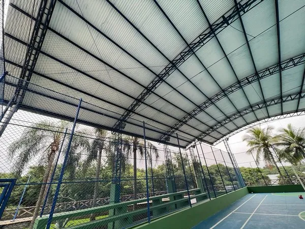 Tela de segurança para quadra society